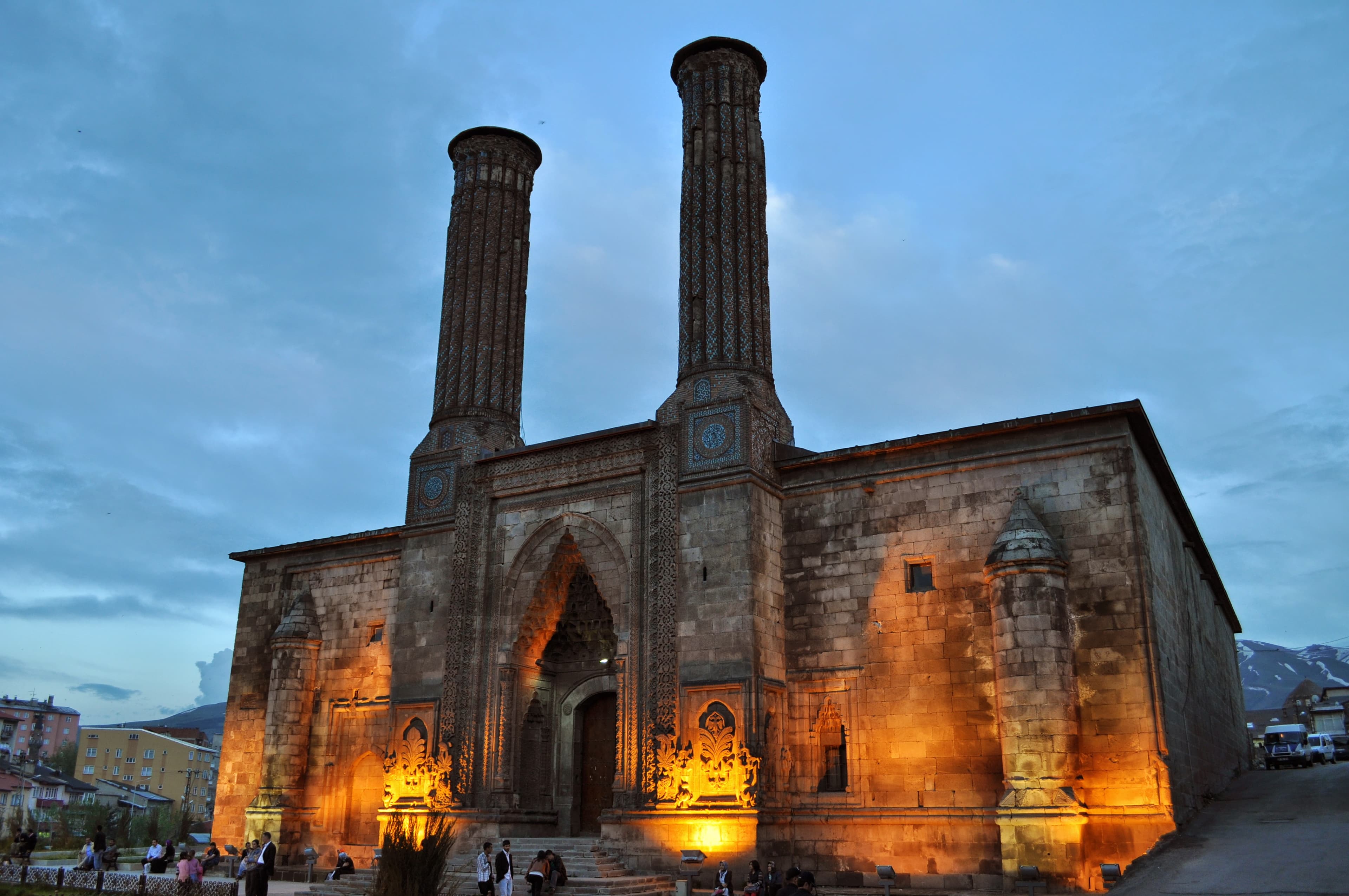Erzurum şehir manzarası arka plan